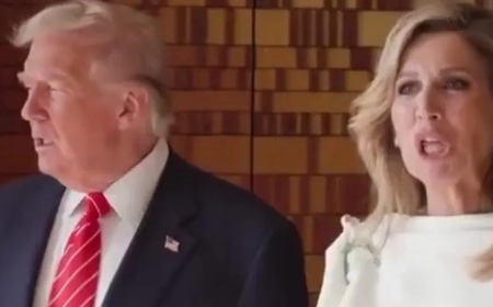 VÍDEO DA RAINHA DA HOLANDA A ZOMBAR DE TRUMP TORNA-SE VIRAL