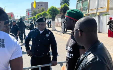 MANIFESTANTES NO HUAMBO ATRIBUEM NOTA NEGATIVA À ACTUAÇÃO POLICIAL  NA MARCHA CONTRA SUBIDA DO GASÓLEO