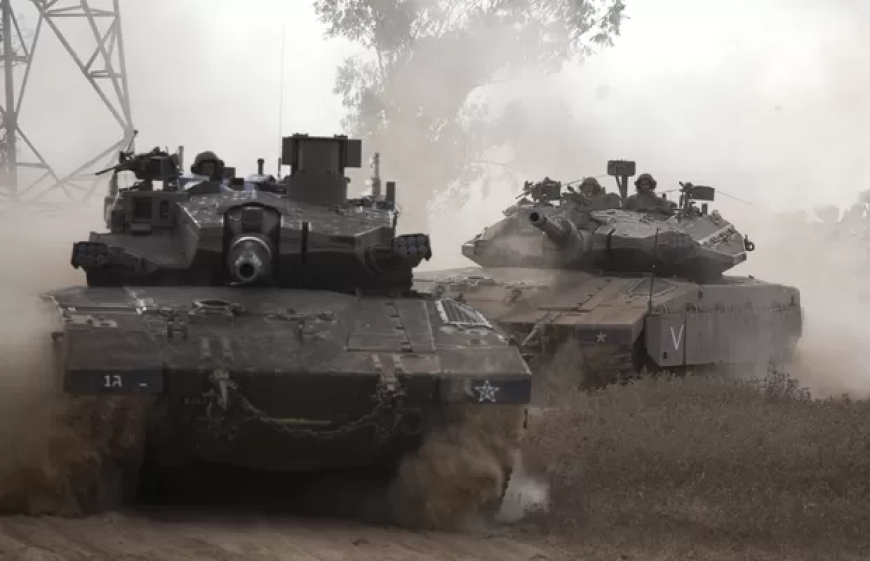 TANQUES DE ISRAEL PROSSEGUEM POR NOVA ÁREA NO CENTRO DA FAIXA DE GAZA