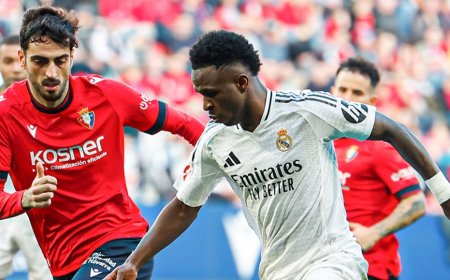 REAL MADRID VENCE OSASUNA NA PRIMEIRA JORNADA DO CAMPEONATO ESPANHOL