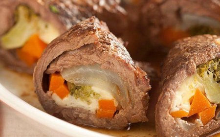 RECEITA DELICIOSA DE BIFE RECHEADO