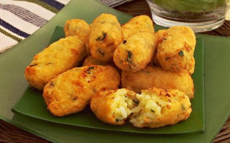 CROQUETE DE ARROZ COM PINHÃO E MILHO