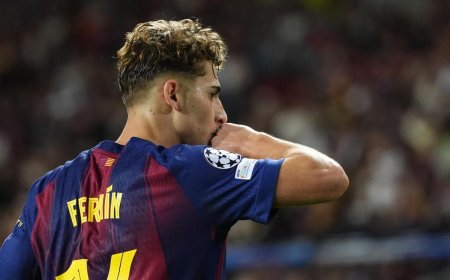 LIGA DOS CAMPEÕES: COM HAT-TRICK DE FERMÍN BARCELONA GOLEIA OLYMPIACOS