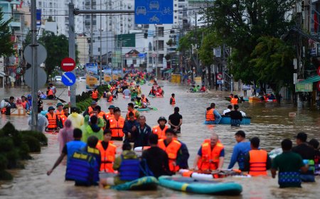 ENCHENTES CAUSAM MAIS DE 90 MORTOS E 11 DESAPARECIDOS NO VIETNAME