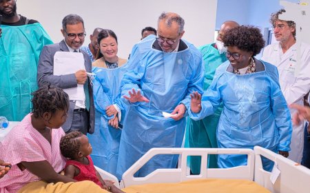 DIRECTOR-GERAL DA OMS VISITA HOSPITAL AZANCOT DE MENEZES