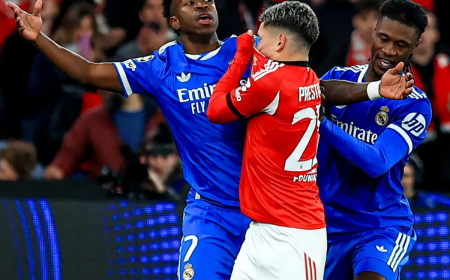 UEFA INVESTIGA DENÚNCIAS DE RACISMO CONTRA VINÍCIUS JÚNIOR