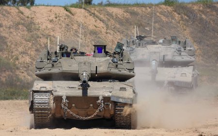 TANQUES DE ISRAEL PROSSEGUEM POR NOVA ÁREA NO CENTRO DA FAIXA DE GAZA