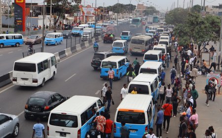 GPL CHUMBA A MOVIMENTAÇÃO DE CAMINHÕES EM ALGUMAS AVENIDAS DE LUANDA DURANTE A VISITA DO PAPA LEÃO XIV