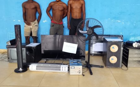 TRÊS JOVENS DETIDOS APÓS AJUDAREM A TRANSPORTAR MATERIAL ROUBADO NO SEQUELE
