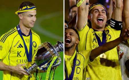 CRISTIANO RONALDO CONQUISTA PRIMEIRO TÍTULO NA ARÁBIA SAUDITA AO SERVIÇO DO AL-NASSR