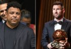 “NÃO HÁ MAIS DÚVIDAS”: RONALDO FENÓMENO APONTA MESSI COMO O GOAT DO FUTEBOL