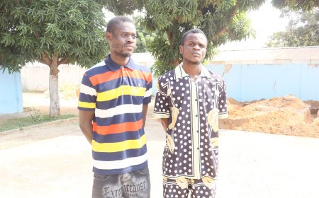 POLÍCIA APRESENTA SUSPEITOS DO HOMICÍDIO DE DOIS SEGURANÇAS E APREENDE ARMA USADA NOS CRIMES EM LUANDA