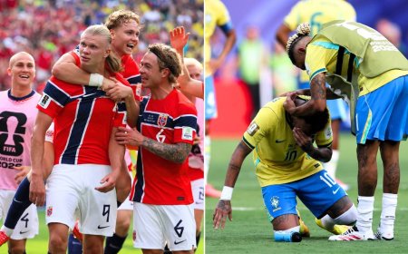 BRASIL CAI DIANTE DA NORUEGA