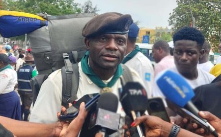 JOVEM ESCUTEIRO PARTE DE LUANDA RUMO A CABINDA PARA PROMOVER CIDADANIA E PATRIOTISMO