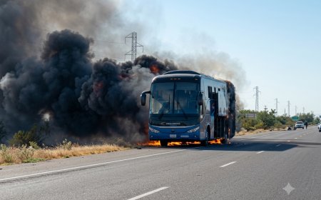 AUTOCARRO DA HUAMBO EXPRESSO INCENDEIA NO CUNENE E FICA TOTALMENTE DESTRUÍDO
