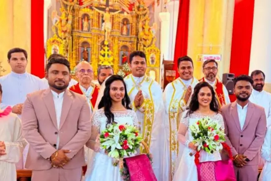 GÊMEOS CASAM COM GÊMEAS E PADRES GÊMEOS CELEBRAM MATRIMÓNIO