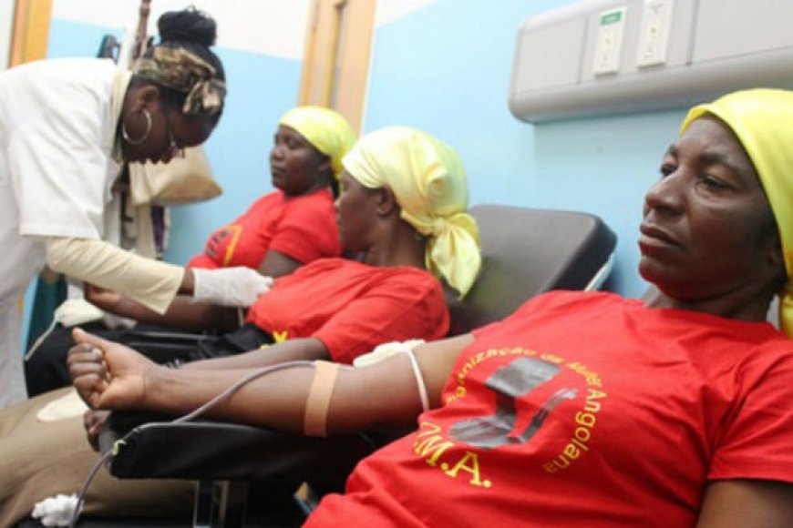 OMA DOA 76 BOLSAS DE SANGUE AO HOSPITAL GERAL DO HUAMBO