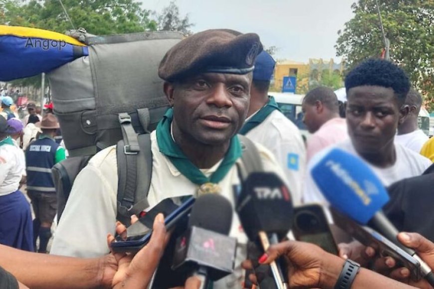 JOVEM ESCUTEIRO PARTE DE LUANDA RUMO A CABINDA PARA PROMOVER CIDADANIA E PATRIOTISMO