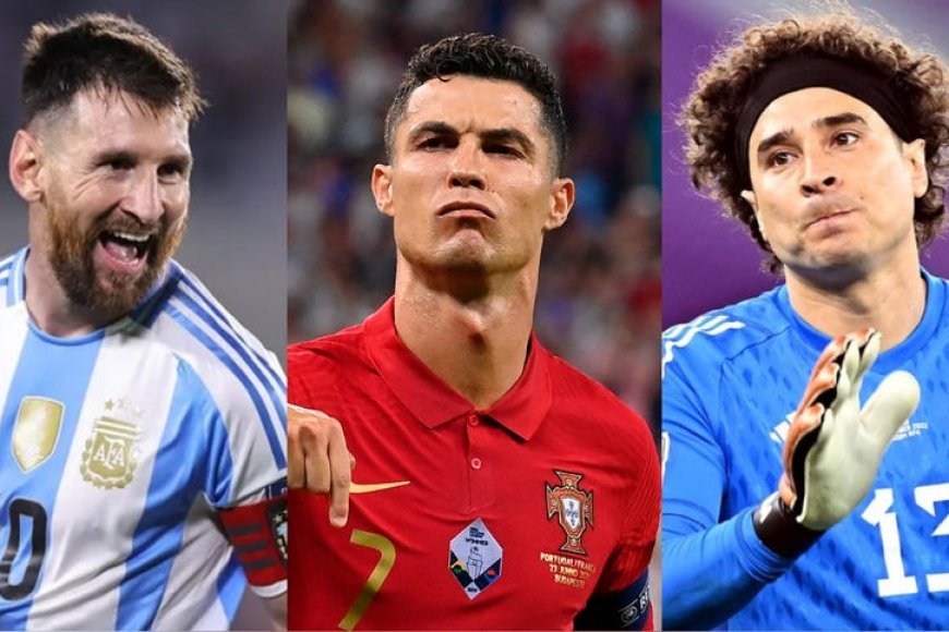 MESSI, CRISTIANO RONALDO E OCHOA ENTRAM PARA A HISTÓRIA DOS MUNDIAIS